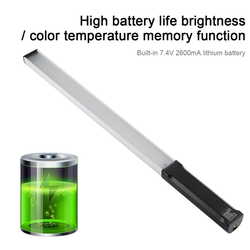 PULUZ RGB Colorful Photography Photo LED Stick Adjustable Color Temperature Handheld LED Video Fill Light with Remote Control
PULUZ RGB Colorful Photography Photo LED Stick Adjustable Color Temperature Handheld LED Video Fill Light with Remote Control