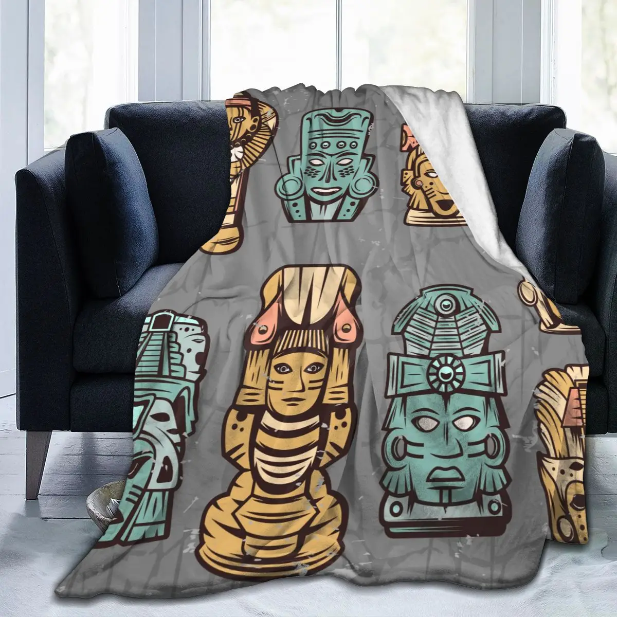 Flannel Blanket Vintage Aztec Masks- Set Soft Thin Fleece Blanket Bedspread Cover for Bed Sofa Home Decor Dropship
Flannel Blanket Vintage Aztec Masks- Set Soft Thin Fleece Blanket Bedspread Cover for Bed Sofa Home Decor Dropship