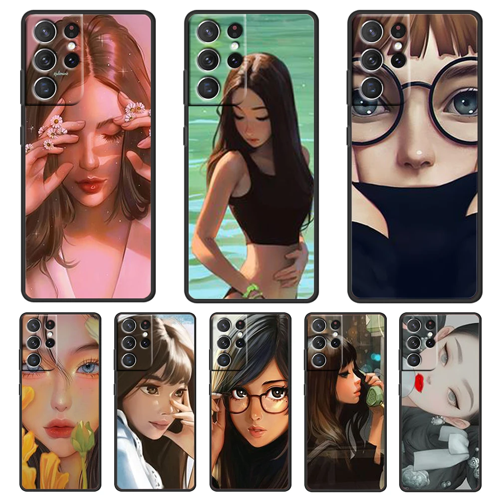 Cartoon different beauties For Samsung Galaxy S22 S21 S20 FE Ultra S10 S9 S8 S7 S6 Plus 5G Silicone Soft Black Phone Case
Cartoon different beauties For Samsung Galaxy S22 S21 S20 FE Ultra S10 S9 S8 S7 S6 Plus 5G Silicone Soft Black Phone Case