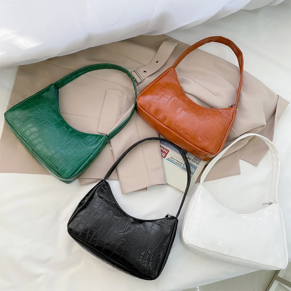 Retro Women Alligator Pattern Small Shoulder Bag Ladies Soft PU Leather Underarm Bags Female Solid Color Hand Bag Travel Purses
Retro Women Alligator Pattern Small Shoulder Bag Ladies Soft PU Leather Underarm Bags Female Solid Color Hand Bag Travel Purses