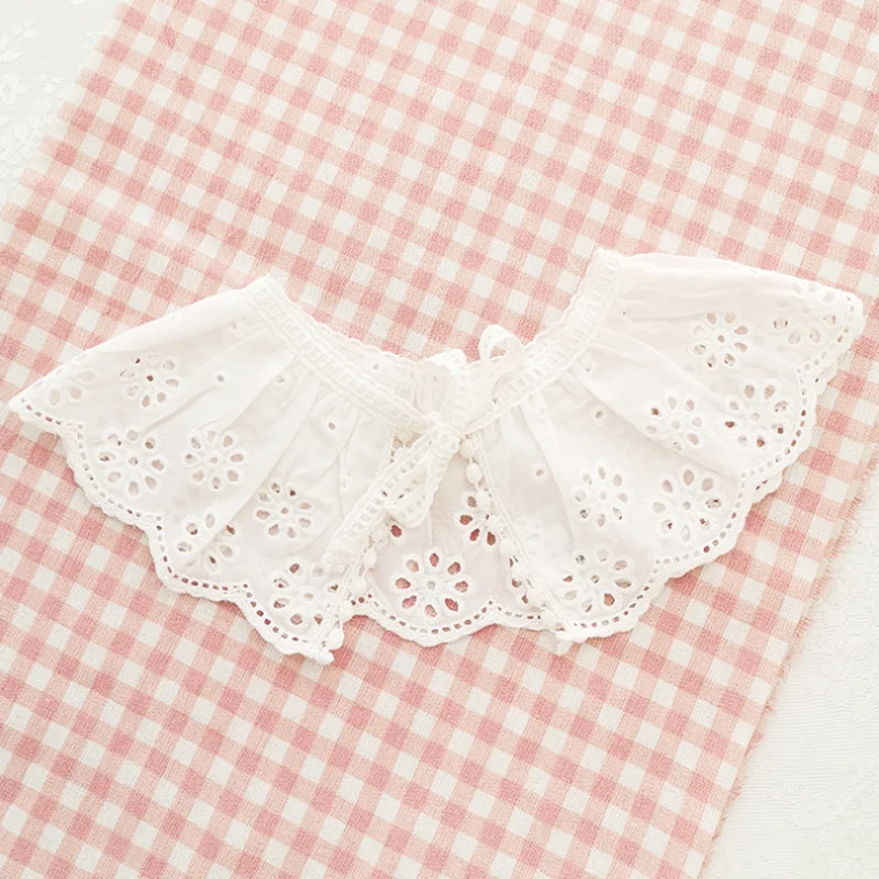 3-8 years old small fresh pure cotton children's bib shawl pure cotton collar children's necklace suitable for all hollow 
3-8 years old small fresh pure cotton children's bib shawl pure cotton collar children's necklace suitable for all hollow