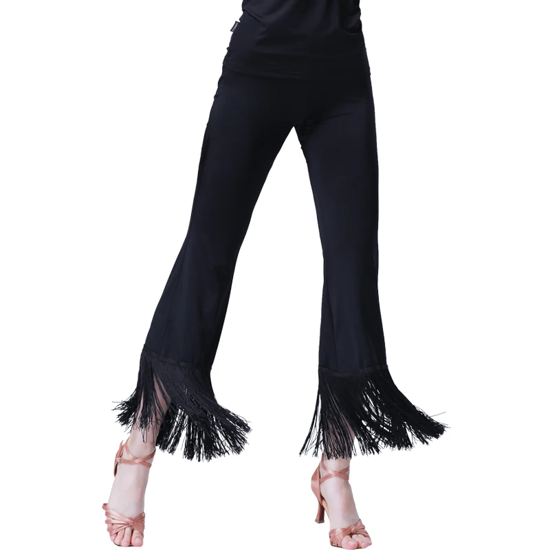Dance Pants For Women Fringed Mid-Waist Elastic Trousers Muslim Fashion Solid Black Bottoms Slim Fit Latin Dancing Costumes
Dance Pants For Women Fringed Mid-Waist Elastic Trousers Muslim Fashion Solid Black Bottoms Slim Fit Latin Dancing Costumes