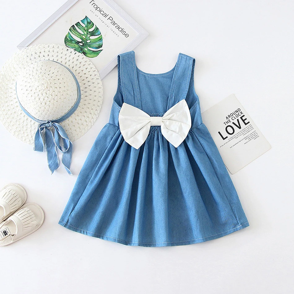 Girls Cowboy Dress Off Shouder Denim Costume for Kids Newest Jeans Party Dress Children Clothes
Girls Cowboy Dress Off Shouder Denim Costume for Kids Newest Jeans Party Dress Children Clothes