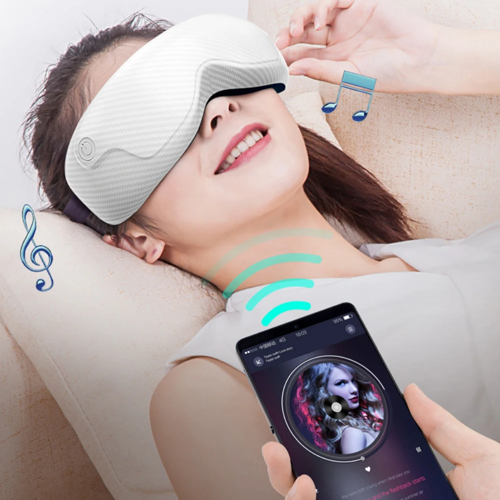 Folding portable eye soothing massager Smart wireless bluetooth charging USB hot compress music eye massager 8 modes
Folding portable eye soothing massager Smart wireless bluetooth charging USB hot compress music eye massager 8 modes