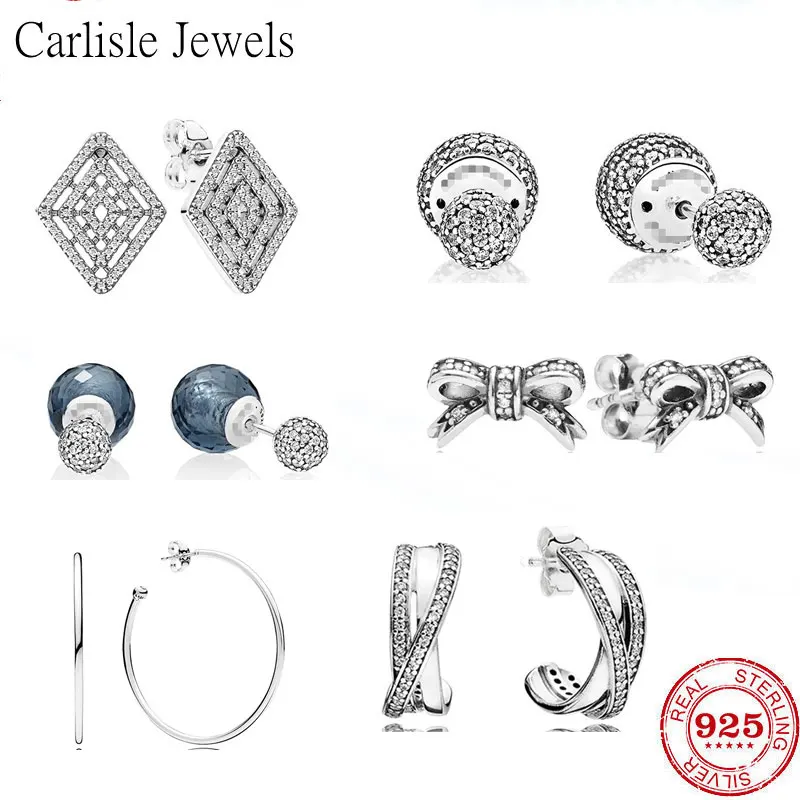 New Hot Sale 100% 925 Sterling Silver Fit Original pan earrings For Women bowknot Love heart crystal DIY Jewelry wedding gift
New Hot Sale 100% 925 Sterling Silver Fit Original pan earrings For Women bowknot Love heart crystal DIY Jewelry wedding gift