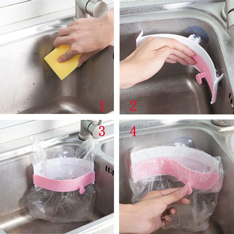Kitchen Sink Garbage Bag Holder Closable Trash Can Double Suction Cup PP Rubbish Rack Sealing Waste Punch-free Storage Hanger-40
Kitchen Sink Garbage Bag Holder Closable Trash Can Double Suction Cup PP Rubbish Rack Sealing Waste Punch-free Storage Hanger-40