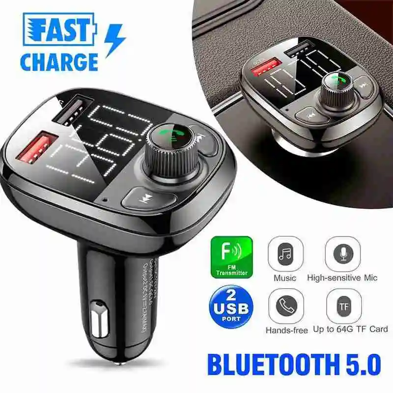 2023 Bluetooth Car FM Transmitter Handsfree QC3.0 USB Charger Mp3 Radio Adapter Kit Wireless Handsfree Audio Receiver Dual USB
2023 Bluetooth Car FM Transmitter Handsfree QC3.0 USB Charger Mp3 Radio Adapter Kit Wireless Handsfree Audio Receiver Dual USB