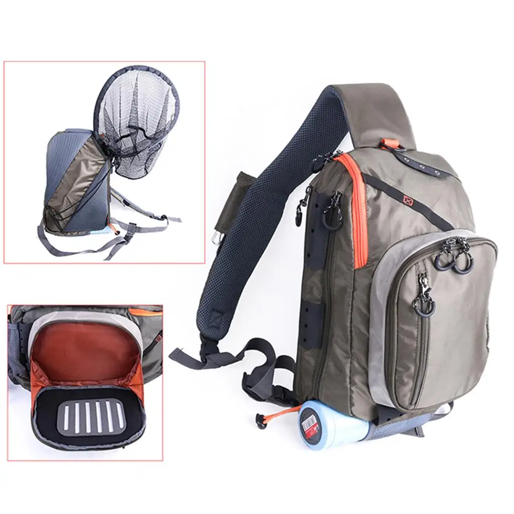 Fly Fishing Sling Back Pack Outdoor Sport Fishing Tackle Accessories Storage Bag Backpack
Fly Fishing Sling Back Pack Outdoor Sport Fishing Tackle Accessories Storage Bag Backpack