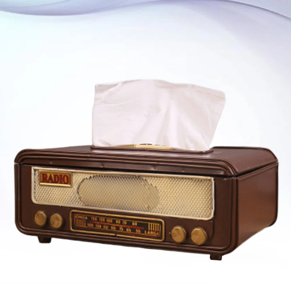 Retro Box Shape Tissue Box Napkin Storage Container Paper Towel Holder for Home Bar Office
Retro Box Shape Tissue Box Napkin Storage Container Paper Towel Holder for Home Bar Office