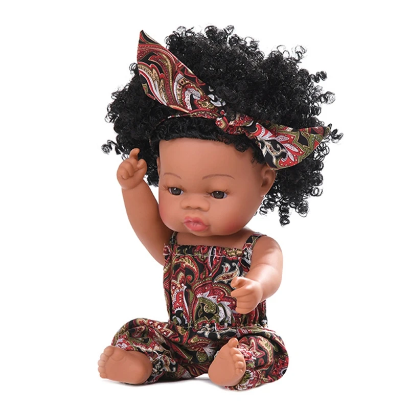 35cm Realistic Doll Soft Vinyl Toddler Babies Curls Princess African Girl Toy
35cm Realistic Doll Soft Vinyl Toddler Babies Curls Princess African Girl Toy