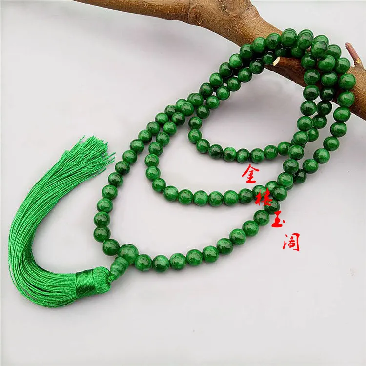 High Quality Jadeite rosary gemstones 108 prayer beads necklace Round Shape 8mm for men and Women Free shipping
High Quality Jadeite rosary gemstones 108 prayer beads necklace Round Shape 8mm for men and Women Free shipping