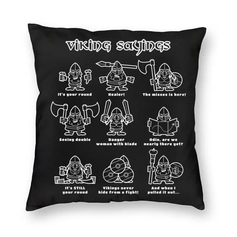 Funny Viking Sayings Throw Pillow Case Home Decor Square Valhalla Vikings Warrior Battle Cushion Cover Pillowcover for Sofa
Funny Viking Sayings Throw Pillow Case Home Decor Square Valhalla Vikings Warrior Battle Cushion Cover Pillowcover for Sofa