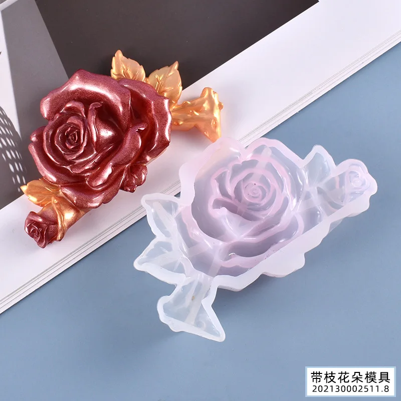 DIY Crystal Mirror Resin Mold Rose Flower Ornament Silicone Mold For Resin Jewelry Making Home Decoration Art Molds
DIY Crystal Mirror Resin Mold Rose Flower Ornament Silicone Mold For Resin Jewelry Making Home Decoration Art Molds