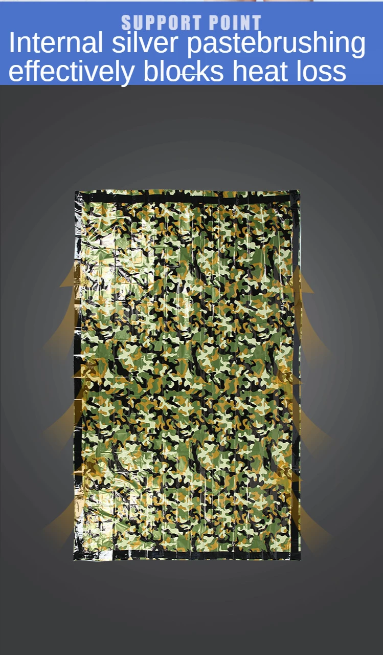 Outdoor Supplies Oversized Double-Layer Camouflage Emergency Insulation Blanket Tent Sleeping Bag Set
Outdoor Supplies Oversized Double-Layer Camouflage Emergency Insulation Blanket Tent Sleeping Bag Set