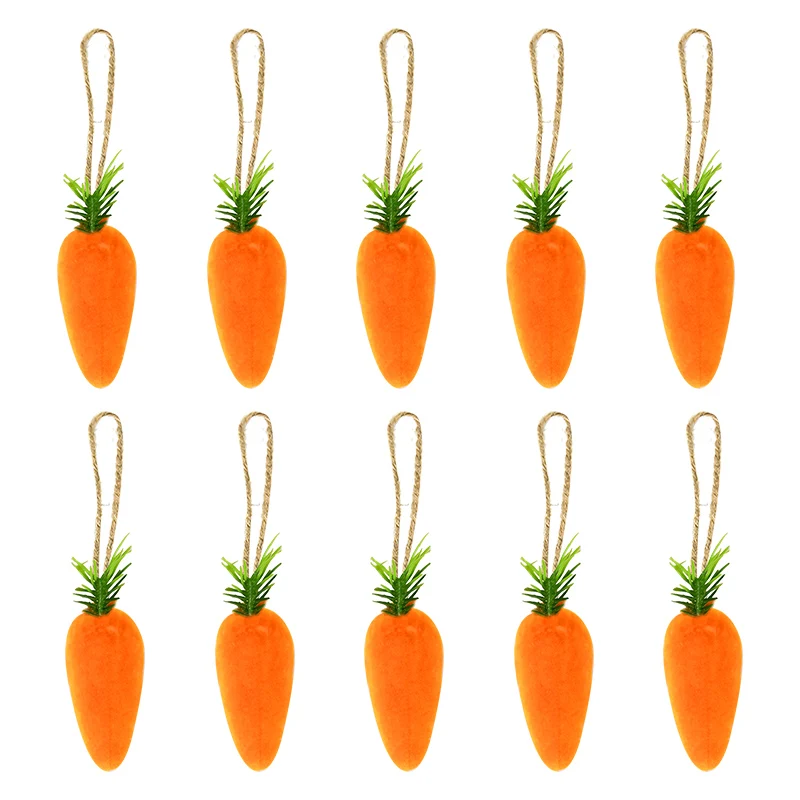 10pcs/Lot Artificial Mini Plush Foam Carrot Pendant Ornaments Easter Party Diy Home Simulation Plant Decoration Supplies 
10pcs/Lot Artificial Mini Plush Foam Carrot Pendant Ornaments Easter Party Diy Home Simulation Plant Decoration Supplies