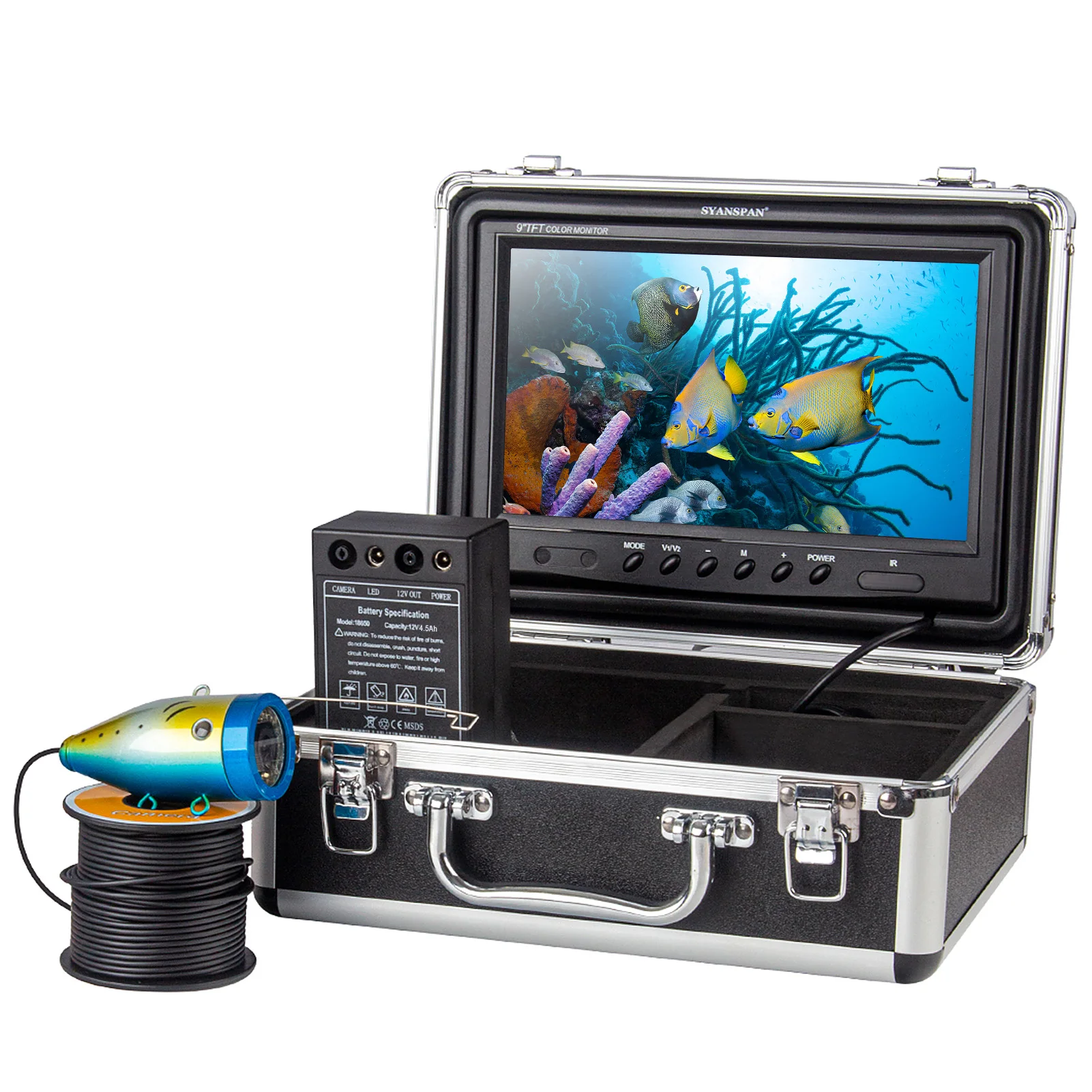 9 Inch 1200TVL Underwater Fishing Camera Fish Finder 12 Infrared LED Lamps 15M/30M/50M Ice Sea Fishing Equipment
9 Inch 1200TVL Underwater Fishing Camera Fish Finder 12 Infrared LED Lamps 15M/30M/50M Ice Sea Fishing Equipment