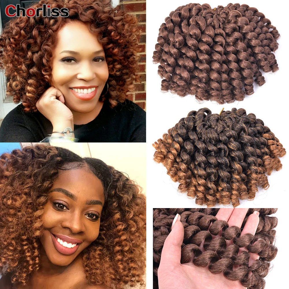 8 Inch Synthetic Jumpy Wand Curl Braids Crochet Braiding Hair Jamaican Bounce 80g/Pack Ombre Braids For Black Women Chorliss
8 Inch Synthetic Jumpy Wand Curl Braids Crochet Braiding Hair Jamaican Bounce 80g/Pack Ombre Braids For Black Women Chorliss