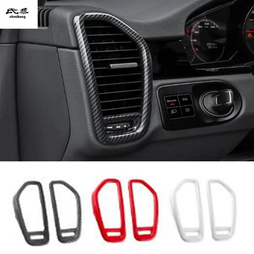 2pcs/Lot ABS Carbon Fiber Grain Front Both Sides Air Conditioning Outlet Decoration Cover For 2018 2019 2020 Porsche Cayenne 9YA
2pcs/Lot ABS Carbon Fiber Grain Front Both Sides Air Conditioning Outlet Decoration Cover For 2018 2019 2020 Porsche Cayenne 9YA