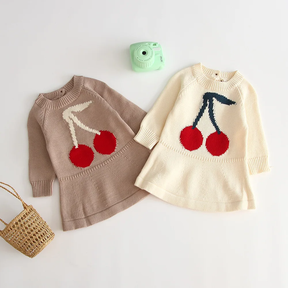 New Baby Kids Girls Pullover Print Cherry Crochet Knitted Sweater Clothes Infant Child Spring Autumn Sweet Toddler Ruffles Dress
New Baby Kids Girls Pullover Print Cherry Crochet Knitted Sweater Clothes Infant Child Spring Autumn Sweet Toddler Ruffles Dress