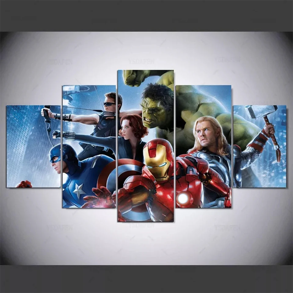 5 Pannel Diy Diamond painting kits Marvel super hero hulk 5 Piece set full square/round mosaic diamond embroidery home decor
5 Pannel Diy Diamond painting kits Marvel super hero hulk 5 Piece set full square/round mosaic diamond embroidery home decor