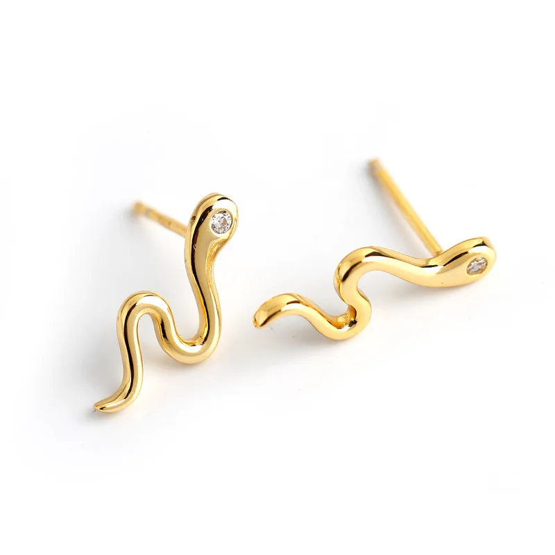 MLKENLY Funny animal snake S shaped stud earrings female light luxury fashion 925 sterling silver inlaid zircon earrings
MLKENLY Funny animal snake S shaped stud earrings female light luxury fashion 925 sterling silver inlaid zircon earrings