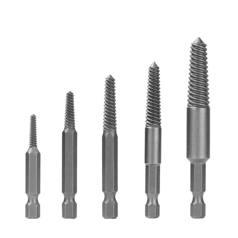 5Pcs Hex Shank Coarse/Fine Teeth Damaged Bolt Remover Screw Extractor Drill Bit Guide Broken Bolt Stud Stripped Remover Tool
5Pcs Hex Shank Coarse/Fine Teeth Damaged Bolt Remover Screw Extractor Drill Bit Guide Broken Bolt Stud Stripped Remover Tool