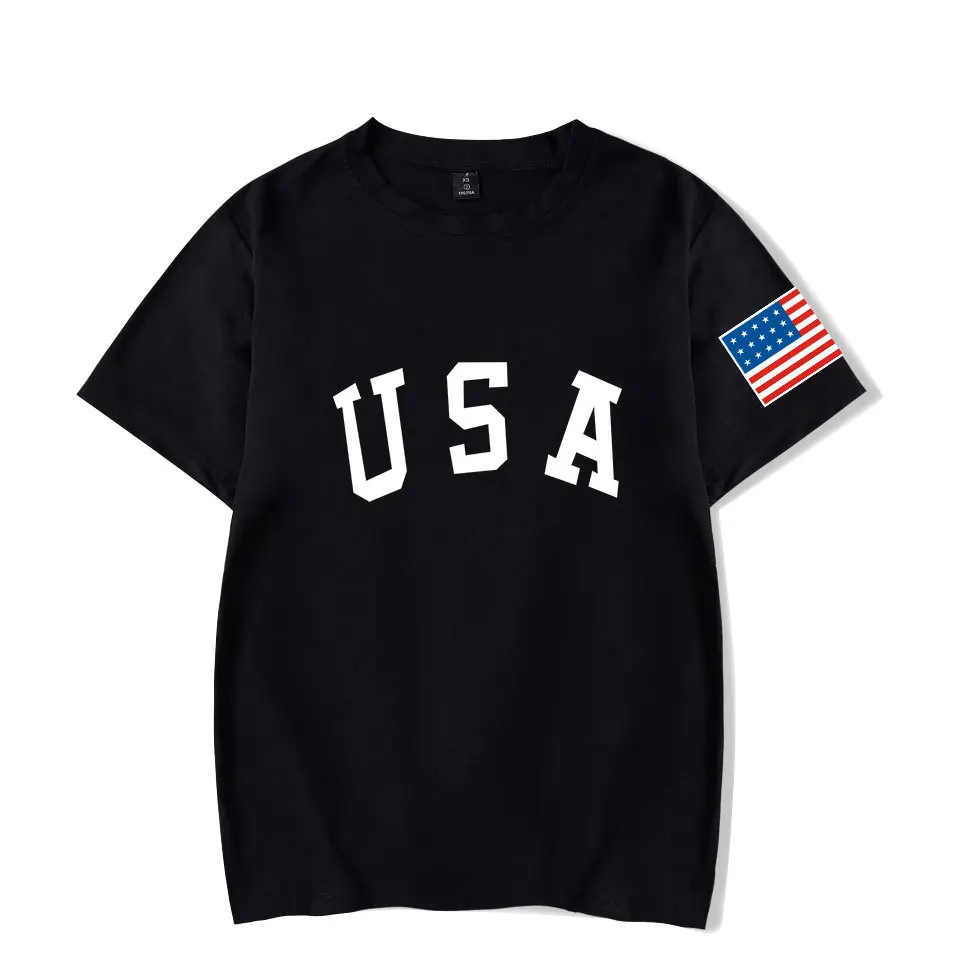 America t-shirts independence day Men/Women tshirts white USA Flag Athletic t shirts 100% Cotton short-sleeve Tee Patriotic
America t-shirts independence day Men/Women tshirts white USA Flag Athletic t shirts 100% Cotton short-sleeve Tee Patriotic