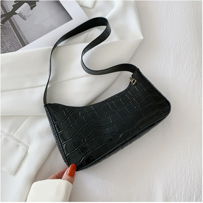 Women's Underarm Bag Fashion Crocodile Pattern Ladies Single Shoulder Bags Small Portable Female Leather Handbags Clutch Purses
Women's Underarm Bag Fashion Crocodile Pattern Ladies Single Shoulder Bags Small Portable Female Leather Handbags Clutch Purses