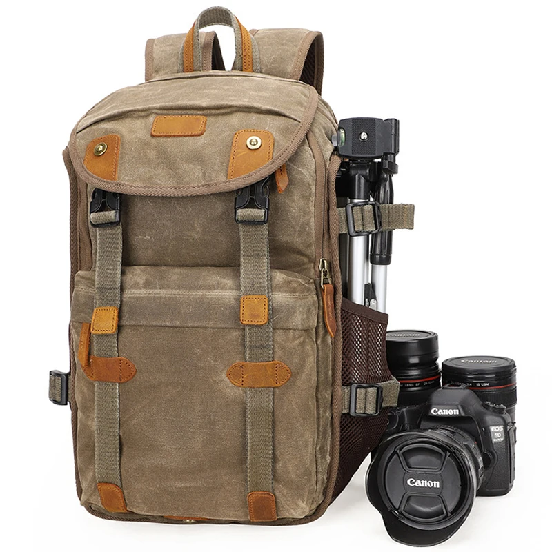 Batik Canvas + Leather Waterproof Retro Casual Camera Photo Backpack Video Shoulders Bag for Canon Nikon Sony DSLR Tripod Lens
Batik Canvas + Leather Waterproof Retro Casual Camera Photo Backpack Video Shoulders Bag for Canon Nikon Sony DSLR Tripod Lens