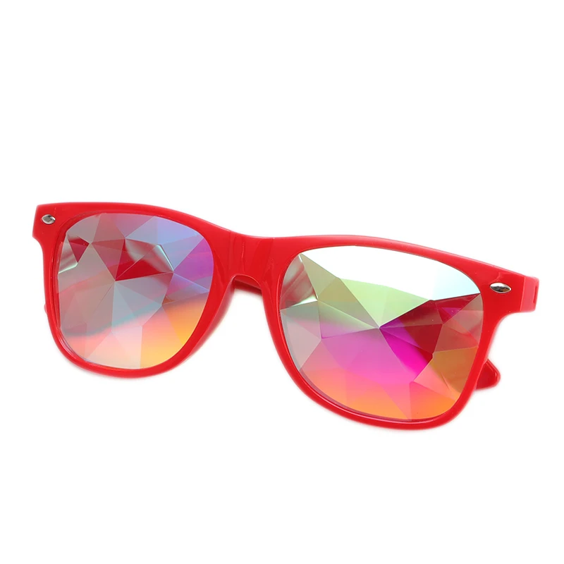 Калейдоскоп радужные очки EDM Rave Lamp женские мужские праздничные красочные для