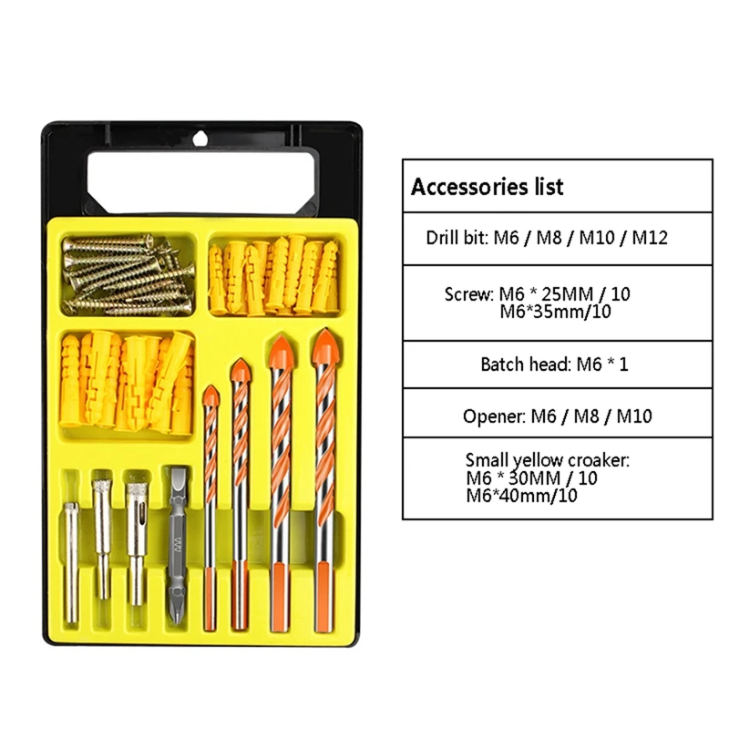 Triangle Drill Bit Set Triangular Handle Multifunctional Drill Bits Punching Drill Bits Set With Carbide Tip
Triangle Drill Bit Set Triangular Handle Multifunctional Drill Bits Punching Drill Bits Set With Carbide Tip