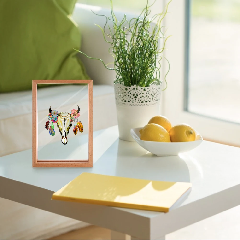 Wooden Personalized Picture Cadre Photo Frames Cattle Bone Pattern Painting Frame Home Desktop Decoration 6 Inch Gift Present
Wooden Personalized Picture Cadre Photo Frames Cattle Bone Pattern Painting Frame Home Desktop Decoration 6 Inch Gift Present