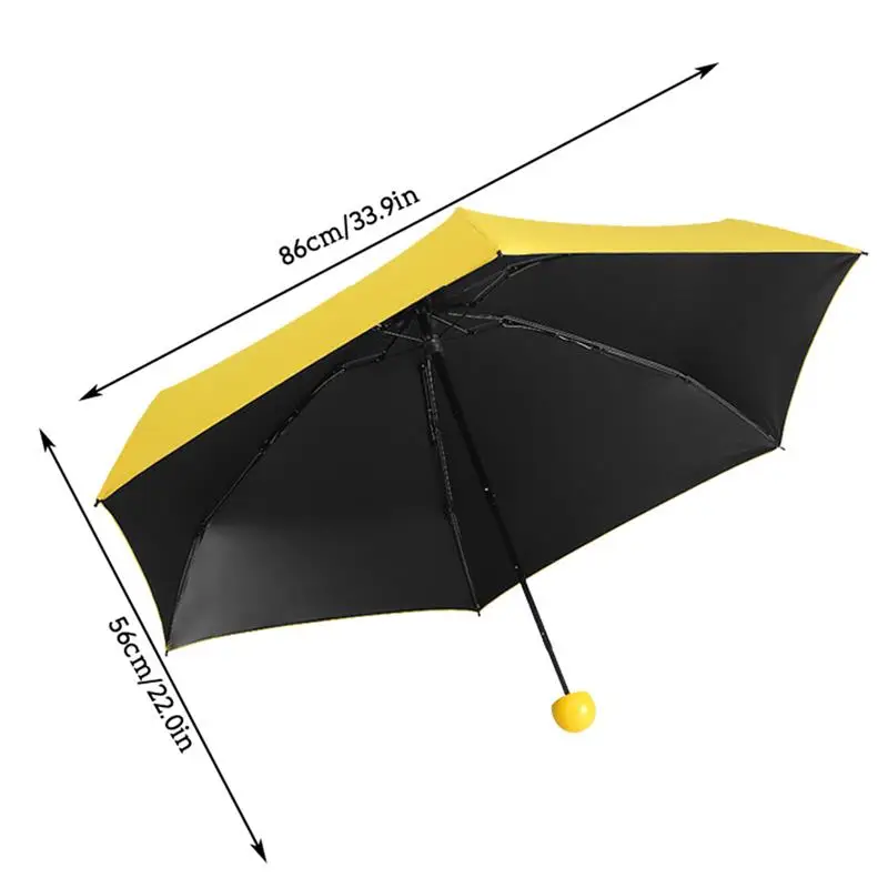 Umbrella 5 Fold Sunshade Mini Umbrella Pocket Windproof Sun-Rain Parasol Travel Work Supplies Outdoor Dropping 
Umbrella 5 Fold Sunshade Mini Umbrella Pocket Windproof Sun-Rain Parasol Travel Work Supplies Outdoor Dropping