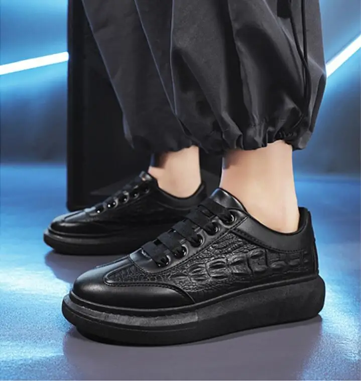 2021 new PU men's casual shoes crocodile pattern board shoes lazy shoes men sports shoes breathable men sneakers running shoes
2021 new PU men's casual shoes crocodile pattern board shoes lazy shoes men sports shoes breathable men sneakers running shoes