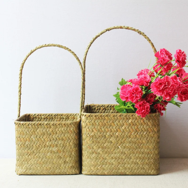 1pc Straw Patchwork Handmade Bamboo Storage Baskets Laundry Wicker Rattan Seagrass Belly Garden Flower Pot Planter Basket
1pc Straw Patchwork Handmade Bamboo Storage Baskets Laundry Wicker Rattan Seagrass Belly Garden Flower Pot Planter Basket