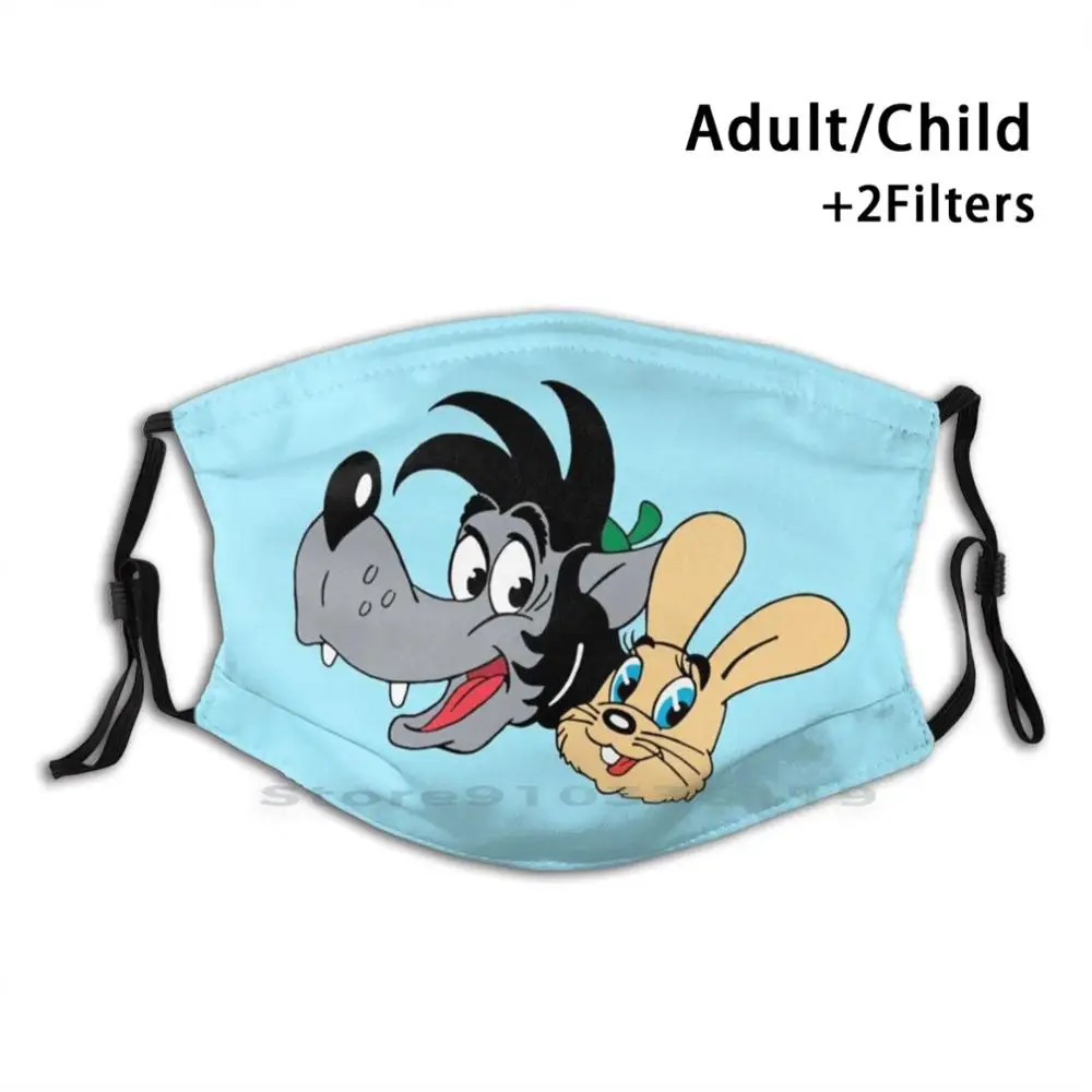 Nu , Pogodi! Многоразовая маска для лица с фильтрами, детская, Nu Pogodi, Ну, просто вы ждете, Волк, Заяц, кролик 
Nu , Pogodi! Многоразовая маска для лица с фильтрами, детская, Nu Pogodi, Ну, просто вы ждете, Волк, Заяц, кролик