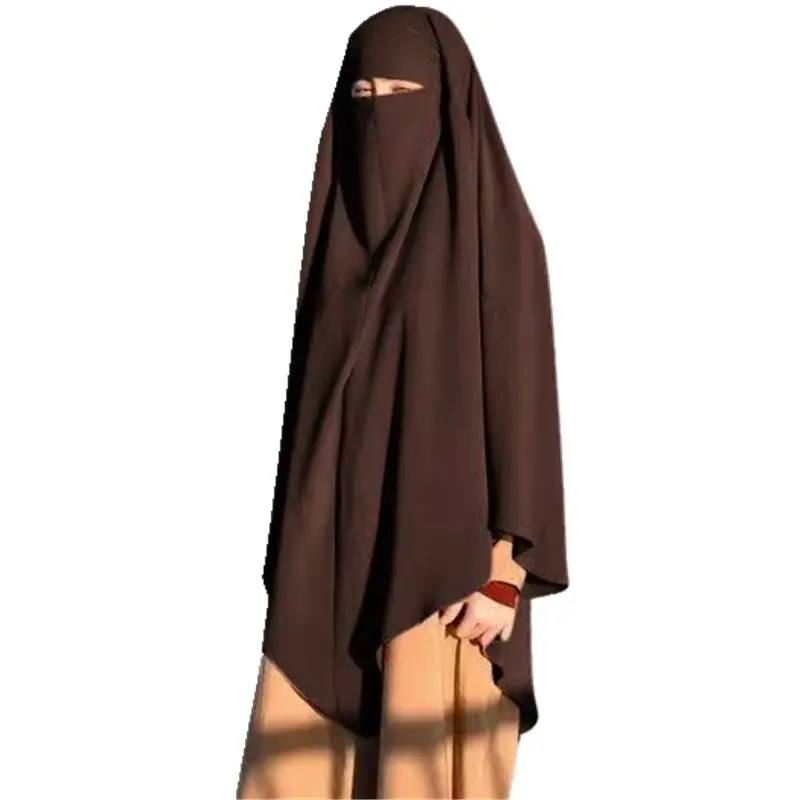 Burqa Abaya Women Hijab Sleeveless Tops Long Khimar Jilbab Islam Hijab With Face Veil Shawl Overhead Clothes Headscarf Fashion 
Burqa Abaya Women Hijab Sleeveless Tops Long Khimar Jilbab Islam Hijab With Face Veil Shawl Overhead Clothes Headscarf Fashion