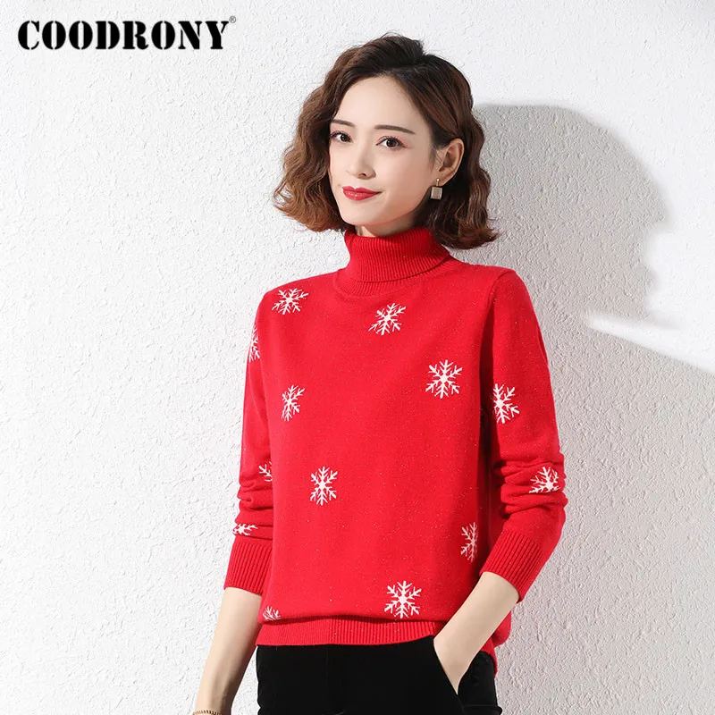 COODRONY Brand Winter New Casual Women Christmas Turtleneck Slim Sweaters Streetwear Fashion Knitted Female Jumpers W1216
COODRONY Brand Winter New Casual Women Christmas Turtleneck Slim Sweaters Streetwear Fashion Knitted Female Jumpers W1216