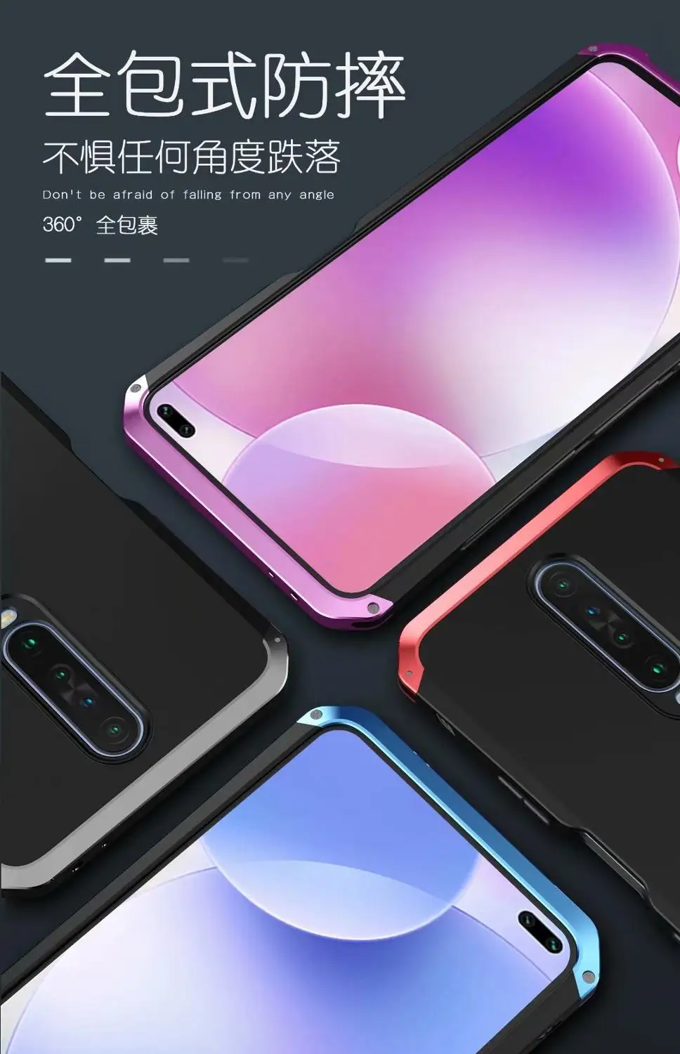 Luxury Metal Aluminum Case for xiaomi redmi k30 Heavy Duty Protective Case for redmi k30 funda bumper shockproof for k30 5G
Luxury Metal Aluminum Case for xiaomi redmi k30 Heavy Duty Protective Case for redmi k30 funda bumper shockproof for k30 5G