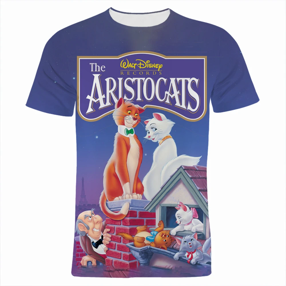 Cartoon Anime T-shirt Men Disney The Aristocats Summer Fashion T Shirts Women Streetwear 3D Printed Children Clothes 
Cartoon Anime T-shirt Men Disney The Aristocats Summer Fashion T Shirts Women Streetwear 3D Printed Children Clothes