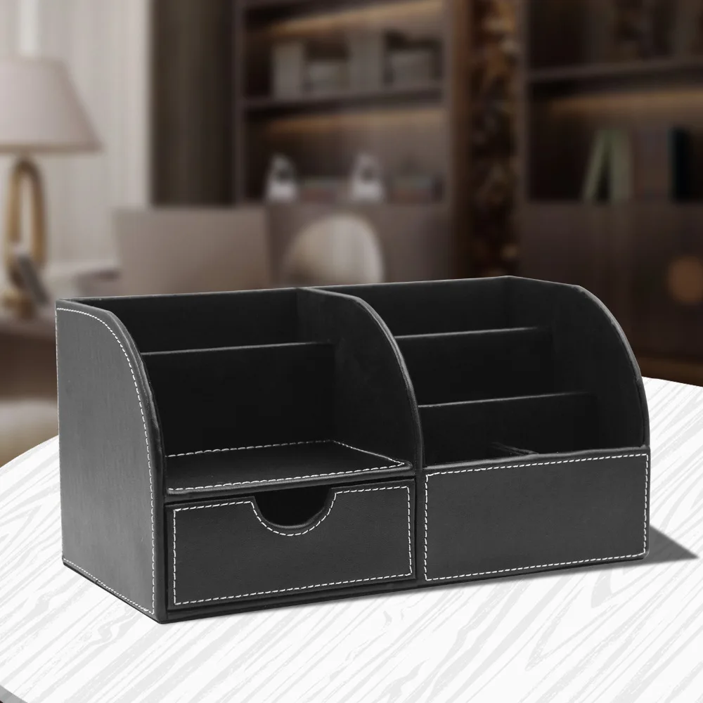 Leather Desktop Multifunctional Storage Box Pen Holder Creative Storage Seat Office Supplies Business Card Holder
Leather Desktop Multifunctional Storage Box Pen Holder Creative Storage Seat Office Supplies Business Card Holder