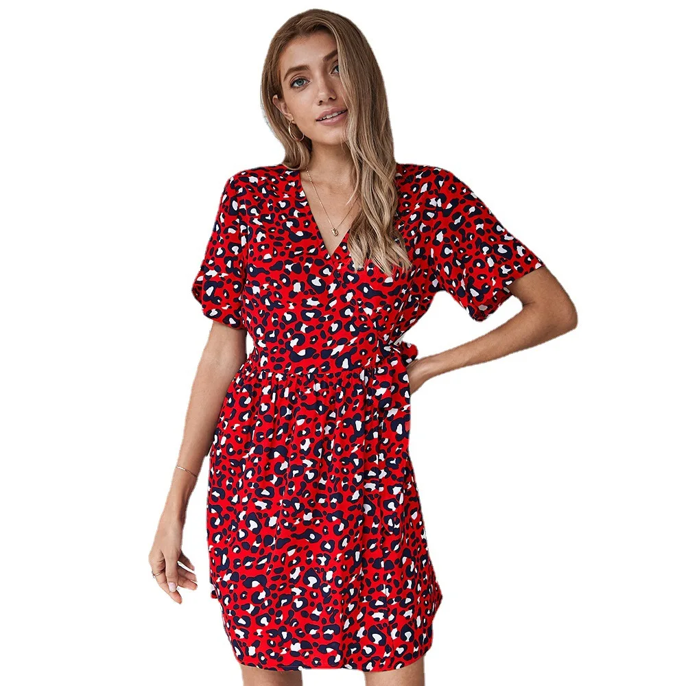 Original! Sexy Leopard Print V-Neck New Dress For Marie Antoinette Filme
Original! Sexy Leopard Print V-Neck New Dress For Marie Antoinette Filme