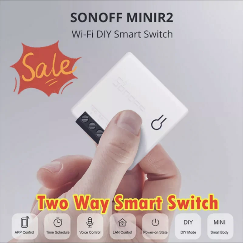 SONOFF Mini R2 DIY Two Way Wifi Switch Alexa Google Home eWeLink APP Wireless Smart Home Automation Sonoff Interruptor
SONOFF Mini R2 DIY Two Way Wifi Switch Alexa Google Home eWeLink APP Wireless Smart Home Automation Sonoff Interruptor