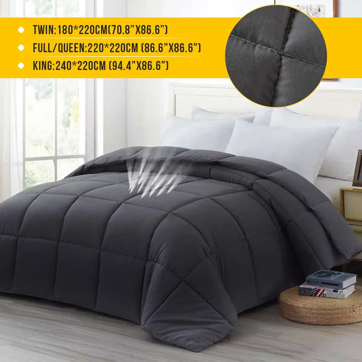 Soft Winter Warm Thick Blanket Duck Fluffy Quilt Duvets Hypoallergenic Comforters King Cover Queen Twin Full Size For Home Hotel
Soft Winter Warm Thick Blanket Duck Fluffy Quilt Duvets Hypoallergenic Comforters King Cover Queen Twin Full Size For Home Hotel