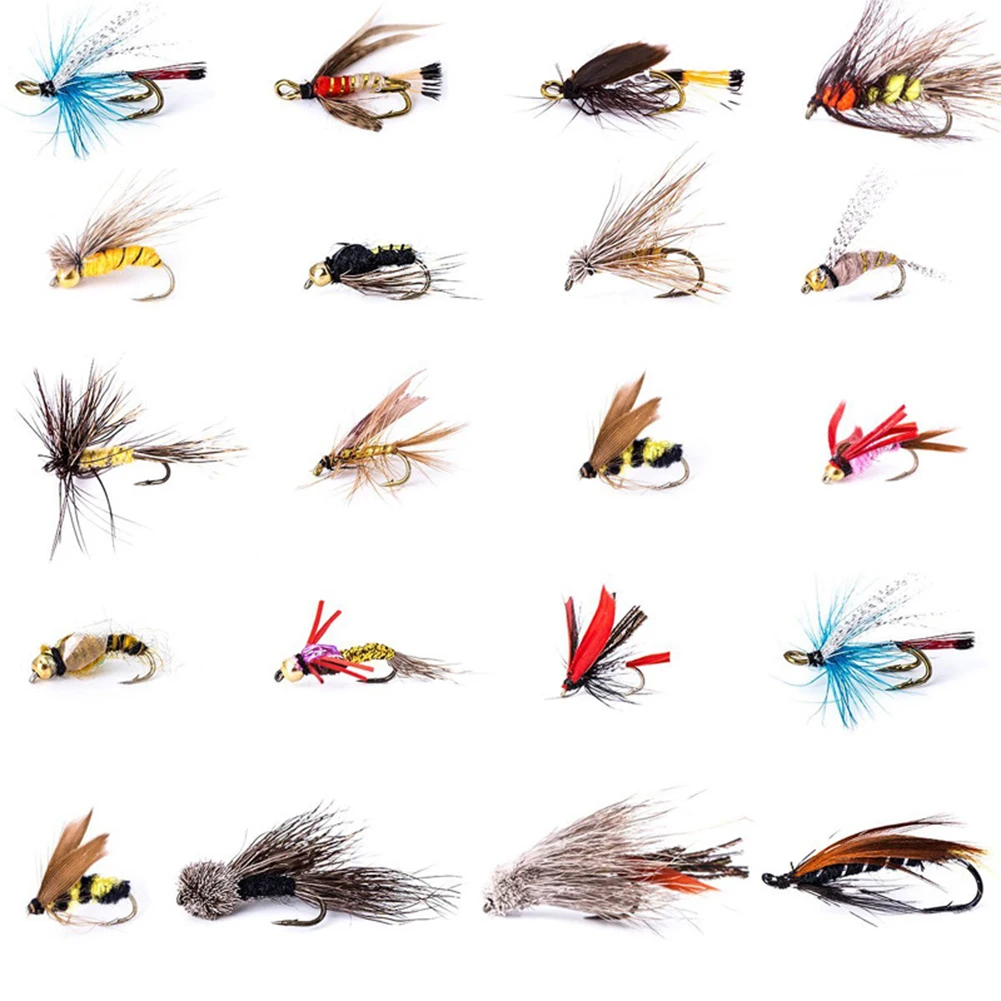 40pcs Fly Feather Hooks Set Fly Bait With Fly Fishing Box Fishing Tackle High Quality Natural Environment Fishing Lures
40pcs Fly Feather Hooks Set Fly Bait With Fly Fishing Box Fishing Tackle High Quality Natural Environment Fishing Lures