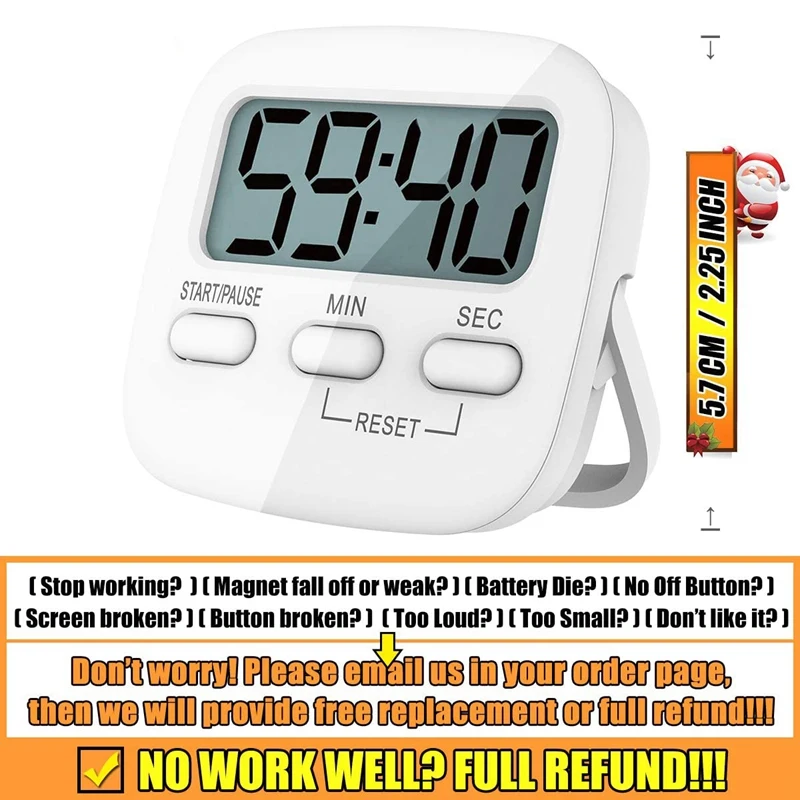 Kitchen Timer, 2 Pack Digital Kitchen Timers netic Countdown Timer with Loud Alarm, Big Digits for Cooking
Kitchen Timer, 2 Pack Digital Kitchen Timers netic Countdown Timer with Loud Alarm, Big Digits for Cooking