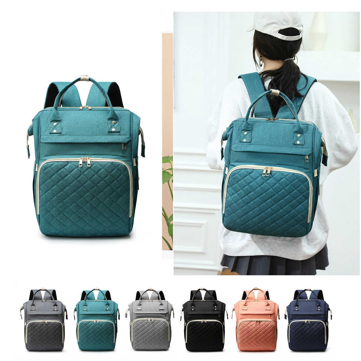 Mommy Diaper Bags Mother Large Capacity Travel Nappy Backpacks with changing mat Convenient Baby Nursing Portable Bags Backpack
Mommy Diaper Bags Mother Large Capacity Travel Nappy Backpacks with changing mat Convenient Baby Nursing Portable Bags Backpack