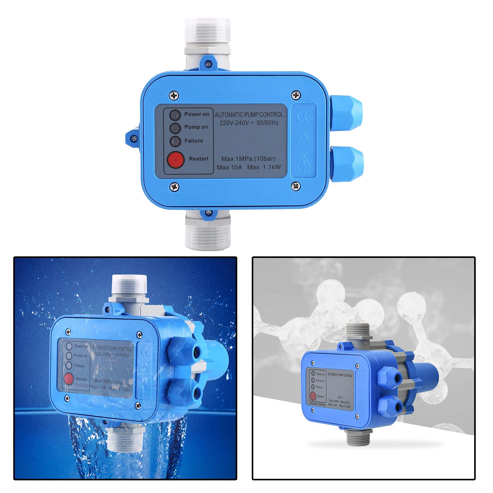 Automatic Water Pump Pressure Controller Water Pressure Control Switch Pump Protection for Gardening
Automatic Water Pump Pressure Controller Water Pressure Control Switch Pump Protection for Gardening