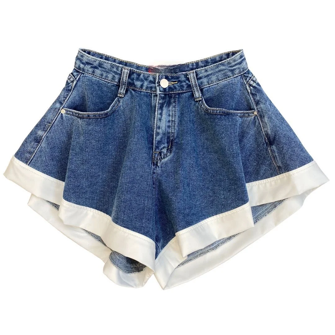 Wide Leg Puffy Denim Shorts Women 2021 Summer Lotus Leaf White Edge Ins Street Fashion Slimming Show Big Long Leg Hot Pants
Wide Leg Puffy Denim Shorts Women 2021 Summer Lotus Leaf White Edge Ins Street Fashion Slimming Show Big Long Leg Hot Pants