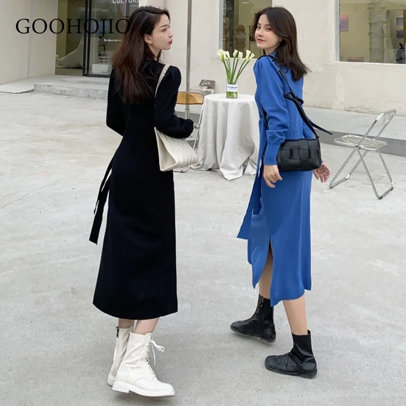 GOOHOJIO 2021 New Women's Summer Long Sleeve Dress Retro Waist Thin Fashion Dresses Women Temperament Solid Color Women Dresses
GOOHOJIO 2021 New Women's Summer Long Sleeve Dress Retro Waist Thin Fashion Dresses Women Temperament Solid Color Women Dresses